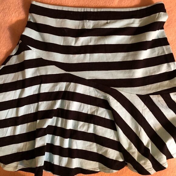 Patterson J Kincaid Gris Striped Skirt Turq/Black - Picture 3 of 8